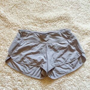 Lululemon Fast & Free Split Hem Women's Gray Athletic Shorts 6